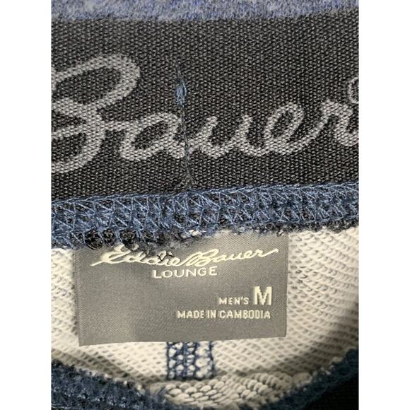 Eddie Bauer Lounge Mens Blue Heathered Joggers Size M - Picture 5 of 7